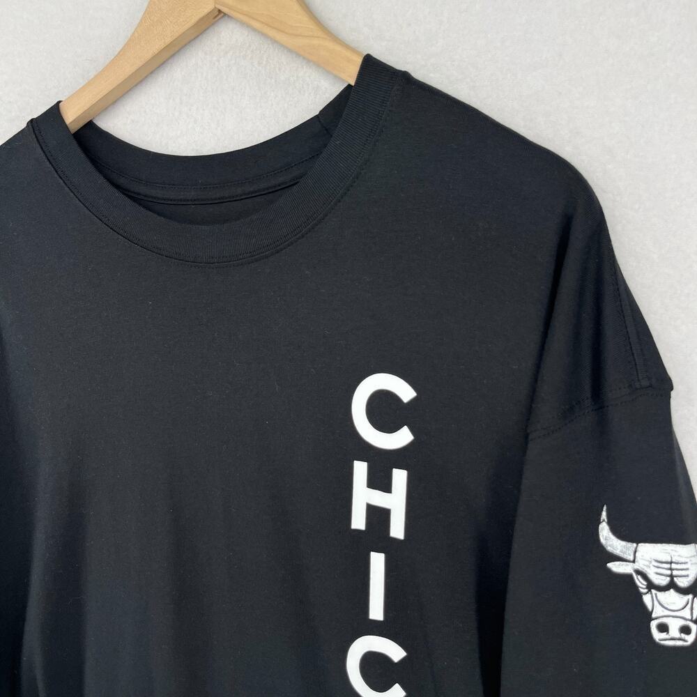 CHICAGO BULLS Shirt Mens XL NIKE 2023/24 City Edition Max90 NBA Basketball Black - Picture 6 of 11